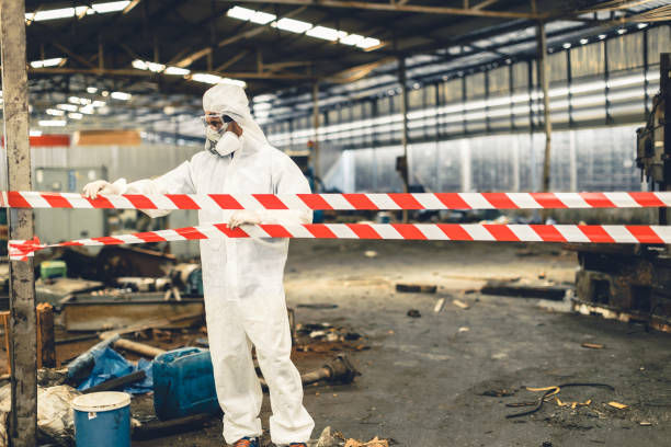 Professional Biohazard technician working in Manor, PA